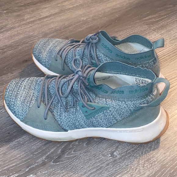 Adidas Cloudfoam Quesa Raw Green Womens Sneakers - Picture 1 of 5